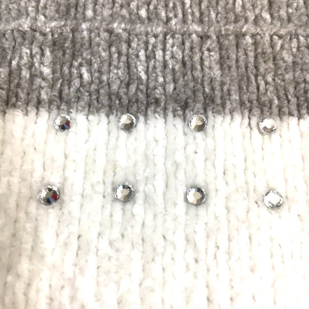 Alfred Dunner Color Block Grey & Cream Soft Sweat… - image 7